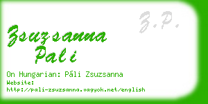 zsuzsanna pali business card